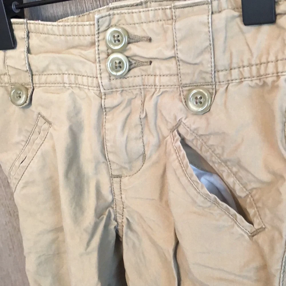 Old Navy Light Olive Green 4 Picket Convertible Pants Size 2T